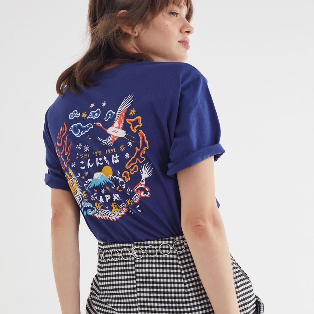 urban outfitters japanese art t-shirt